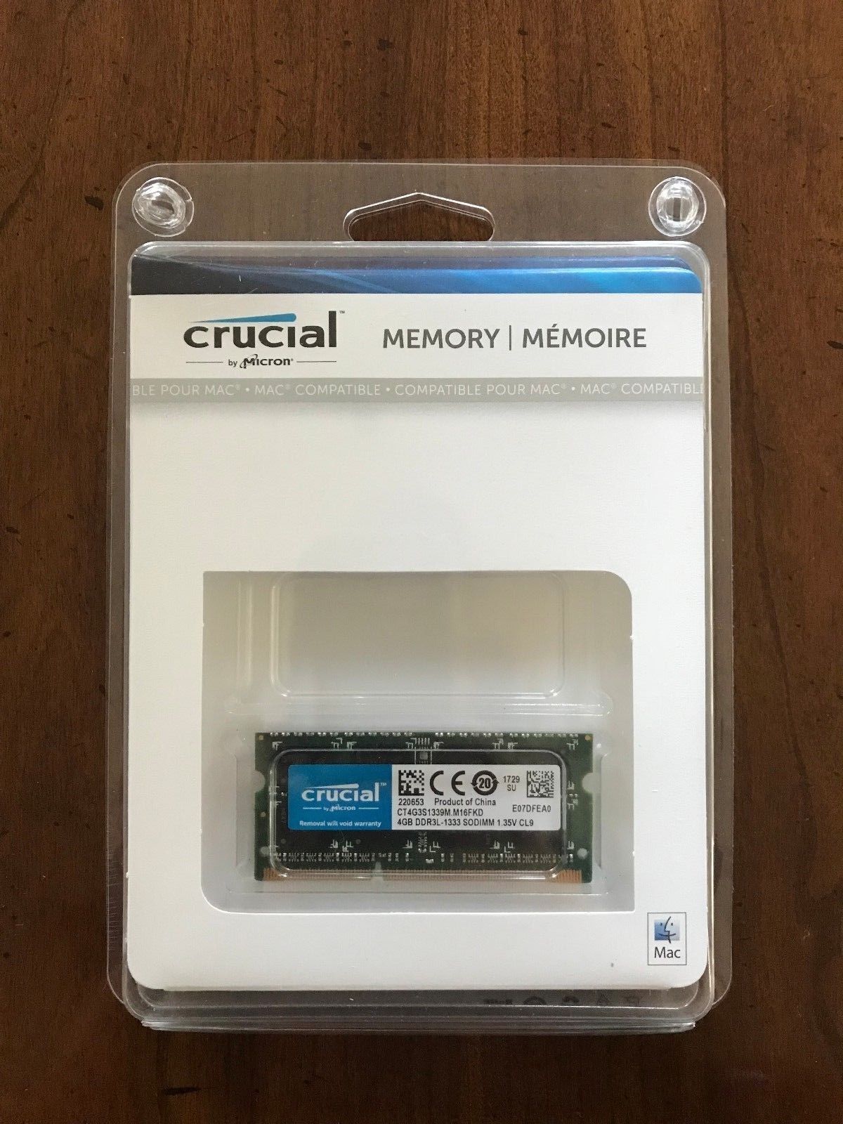 Crucial 16gb kit (2x8gb) ddr3l-1333 sodimm memory for mac